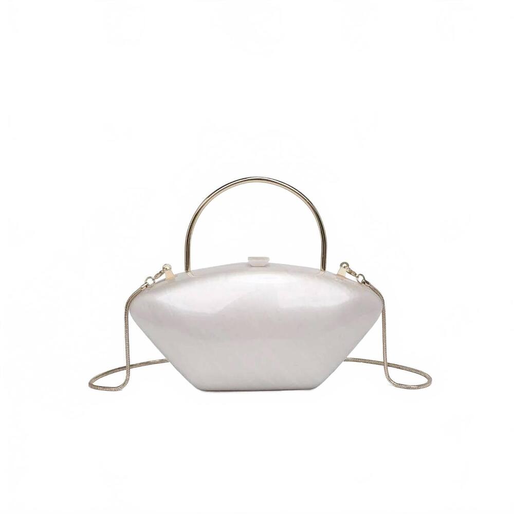 NEW URBAN EXPRESSIONS the monaco clutch in ivory